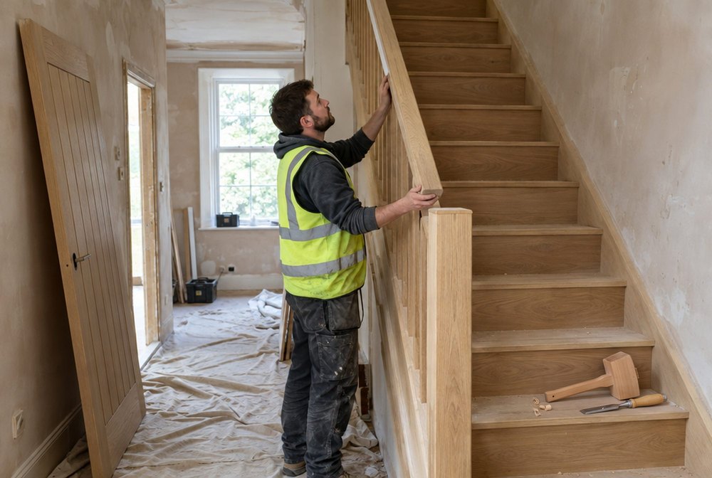 Fitting an oak staircase